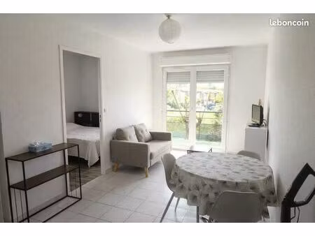 t1bis lumineux avec balcon + parking – 33 m² – meublé – très calme
