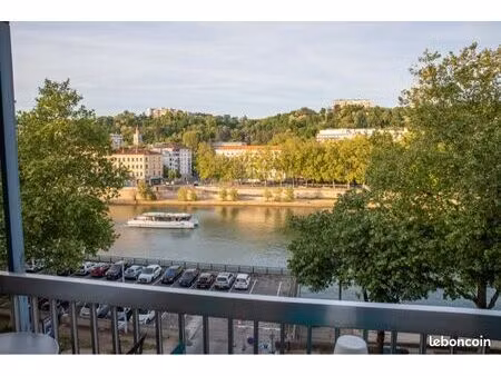 appartement t3 traversant 75 m² – balcon vue saône – cave – lyon 9 valmy