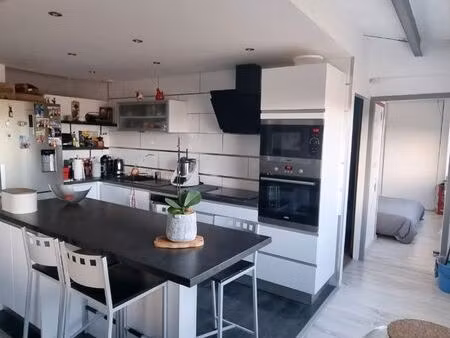 rare en zone industrielle : appartement t3 (79 m²) + garage (65 m2)