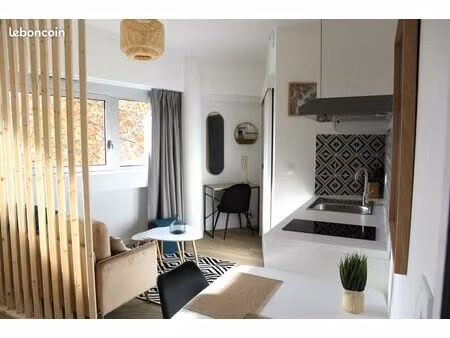 studio meublé refait à neuf – 18 m² – toulouse compans caffarelli – vue canal – ultra fonc