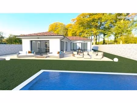 terrain de 590 m2 + villa 3 chambres 110 m2