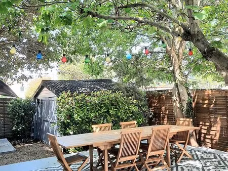 maison art déco rénovée avec jardin arboré - 5ch + 1 bureau - métro à 5 min -