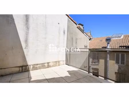 exclusivité foncia  t2 dernier étage de 34.15m2 avec terrasse de 16m2
