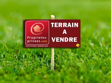 terrain à bâtir de 550 m² libre de constructeur et de construction