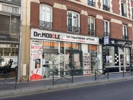 vente commerce paris 75018 58m²