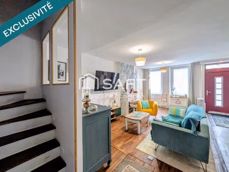 issoudun  centre-ville  maison 110m² avec cour et garage