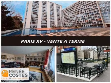 vente à terme occupée sur 144 mois - paris (75015)