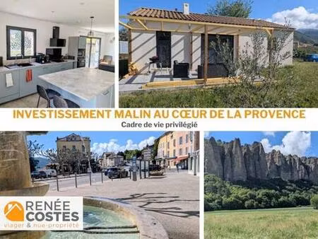 viager occupé - h76 ans - chateau arnoux st auban (04160)