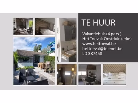 huis te huur in koksijde met 2 slaapkamers