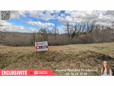 achat terrain 3 100m² noailles 19600