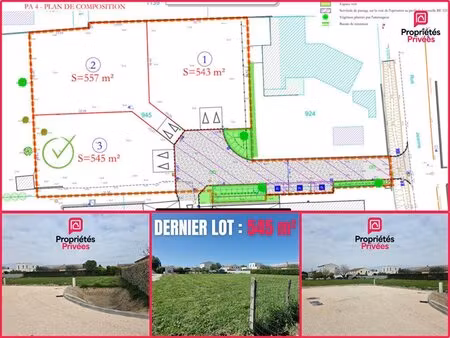terrain manduel 545 m2 viabilisé - libre de constructeur