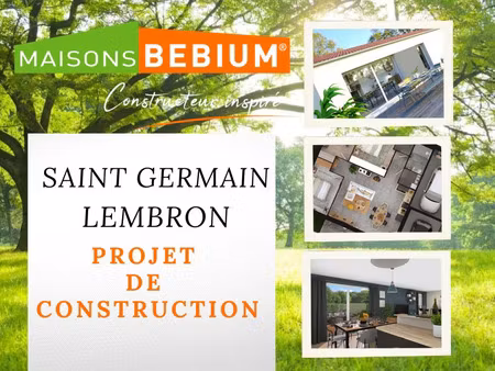 vente terrain à construire 512 m² saint-germain-lembron (63340)