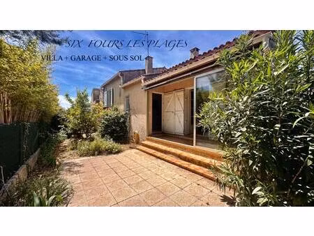 emplacement privilegie - six fours proche la coudouliere - maison 3 pieces - terrain 300 m