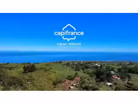 terrain avec vue mer – la saline les hauts : 4 500 m² construtible