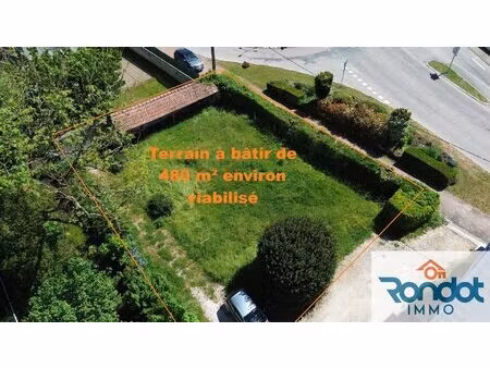 terrain a batir de 480 m2 environ viabilise