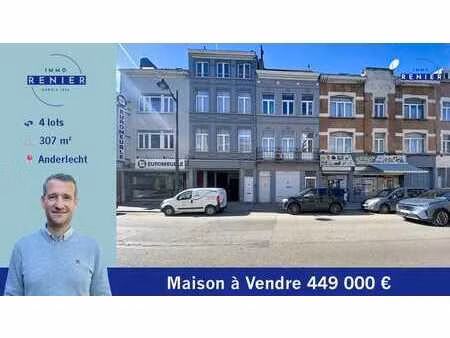 a vendre à anderlecht: immeuble de rapport  garage et jardin