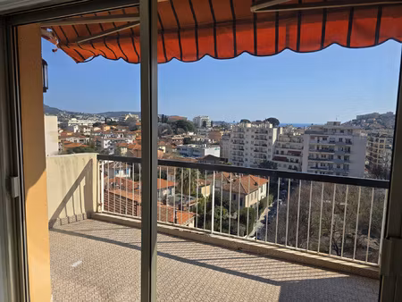 nice st sylvestre - appartement 4p vue mer avec terrasse et