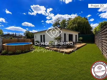 charmante maison de plain-pied moderne à castelnau-de-médoc avec un grand terrain