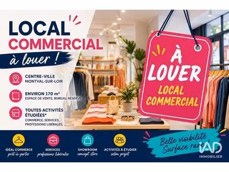 location boutique/local commercial 170 m²