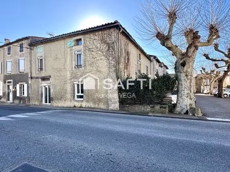 immeuble avec local + 2 appartements loués – à 5 min de mirepoix