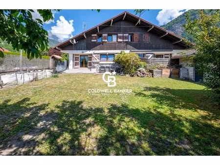 maison mitoyenne 120 m²  4 chambres  1 bureau  jardin 367 m²  passy chedde