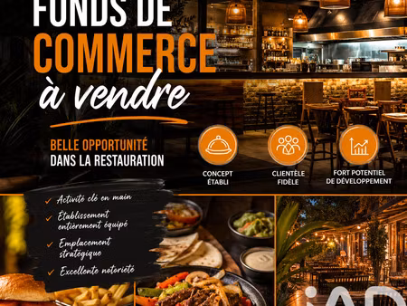 vente restaurant 130 m²