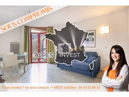 t3 meuble avec balcon et place de parking - allevard