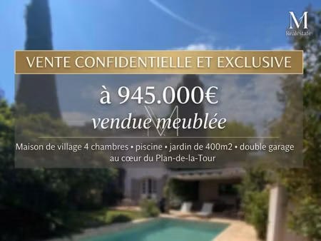 off market / maison de village avec piscine et double garage