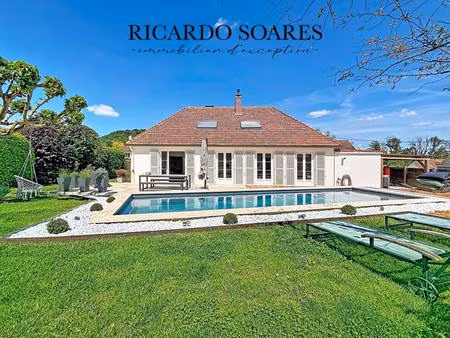 60940 cinqueux - maison de charme 150m² / 4 chambres / maginifque piscine / jardin 1488m²