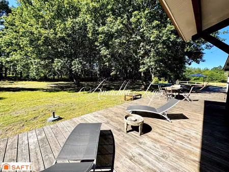 propriété d’exception au bord du lac de biscarrosse
