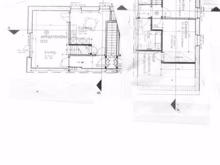 duplex sur 1er et 2ieme. façade arrière situation calme.
