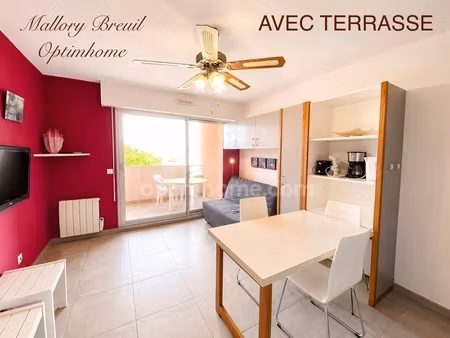 studio meublé avec terrasse à sete (34)