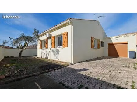maison 4 faces de plain-pied – 80 m² – 3 chambres – aucun travaux