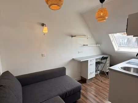 studio meublé rénové 15 m2 - paris 17 villiers/marché lévis