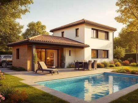 terrain avec maison neuve à vendre
