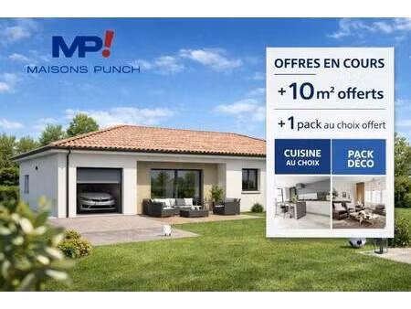 terrain avec maison neuve à vendre