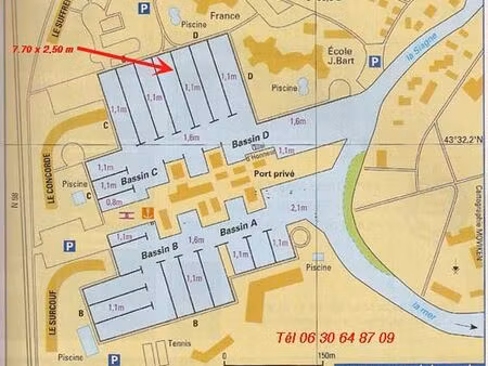 location amarrage bateau port cannes marina