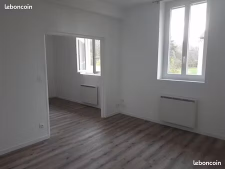 grand 55m2 1 chambre salon et cour commune