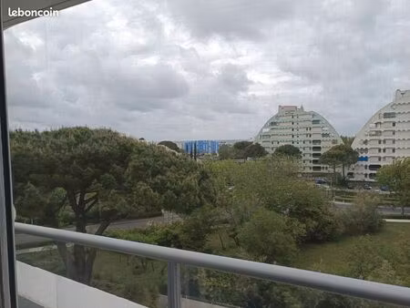 appartement rénové 29m2 avec cabine pour 2 lits superposés  plage du couchant à 300 métres