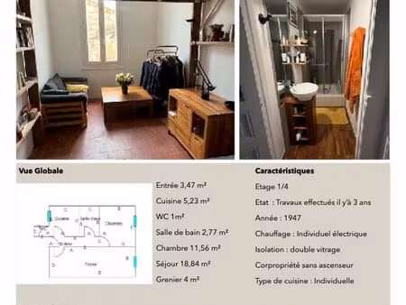 appartement sur sète proche médiathèque