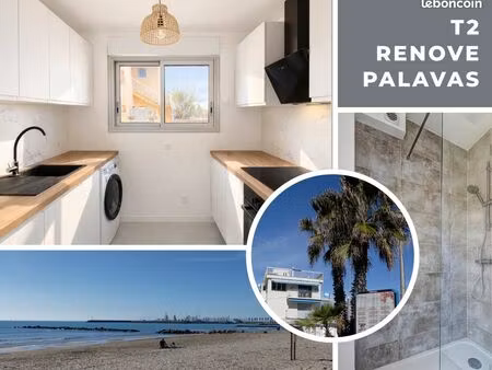 t2 rénové avec vue mer – 38 m² – 2 balcons - climatisation