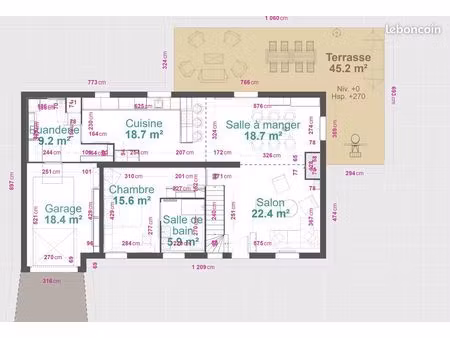 maison 170 m² - vente pap - 15 min de tours