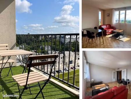 appartement t3 meublé avec loggia - colocation possible - 870 hc - vue imprenable sur ange