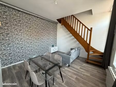 appartement 2 pièces en duplex meublé à calais lafayette / crevecoeur