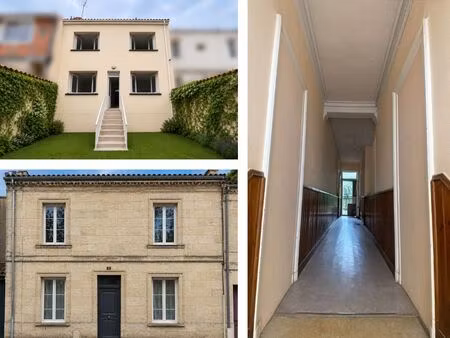 bordeaux bastide – immeuble en pierre avec 3 appartements – vente directe propriétaire