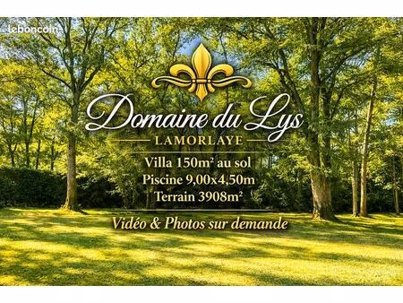 villa 150m2 au sol  piscine 9 00x4 50m  terrain 3908m2