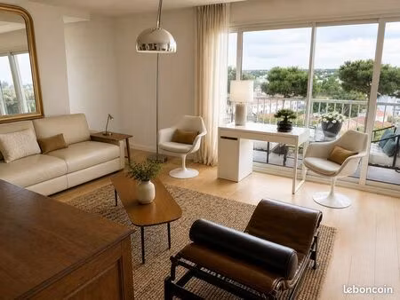 bien rare à mérignac - t4 rénové 104m2  vue 180°  3 terrasses