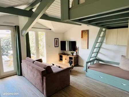 anglet chambre d'amour - vaste studio de 35m² + mezzanine + jardinet