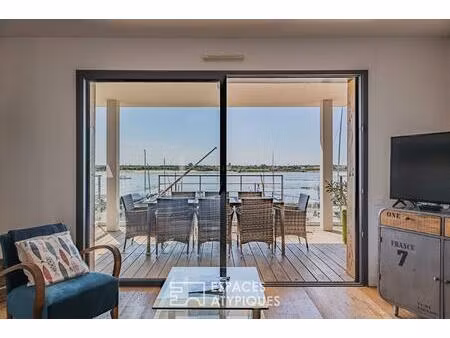 appartement contemporain avec terrasse et vue bassin à l'aiguillon