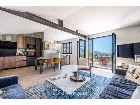 duplex de prestige avec terrasse vue mer et garage privé - le cannet saint-sauveur